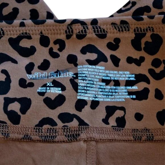 NWT Wild Fable Leopard Print High Rise Legging - Picture 4 of 4
